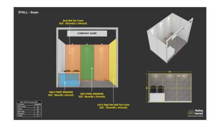 6 SQM - 1 SIDE OPEN