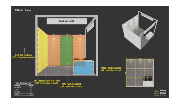 9 SQM - 2 SIDE OPEN