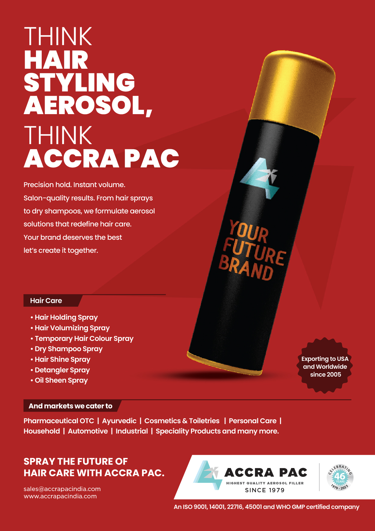 Hair Styling Aerosol